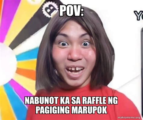 nabunot sa raffle in english